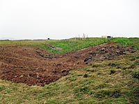 Mid-way through restoring the site
