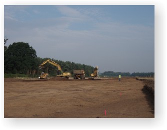 Open area excavation at Lanton Quarry