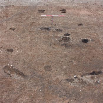 One of the Bronze Age roundhouses excavated at Lanton Quarry in 2008. © Copyright ARS Ltd 2018