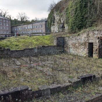 View of the western portion of the second mill’s structural remains © Copyright ARS Ltd 2022